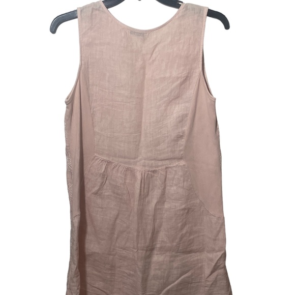 Terzo‎ Millennio Large Pink Summer Dress 100% Linen - Picture 5 of 6
